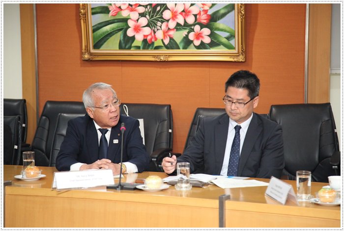 รองปลัดภานุวัฒน์ ให้การต้อนรับรองผู้ว่าราชการจังหวัดโออิตะ