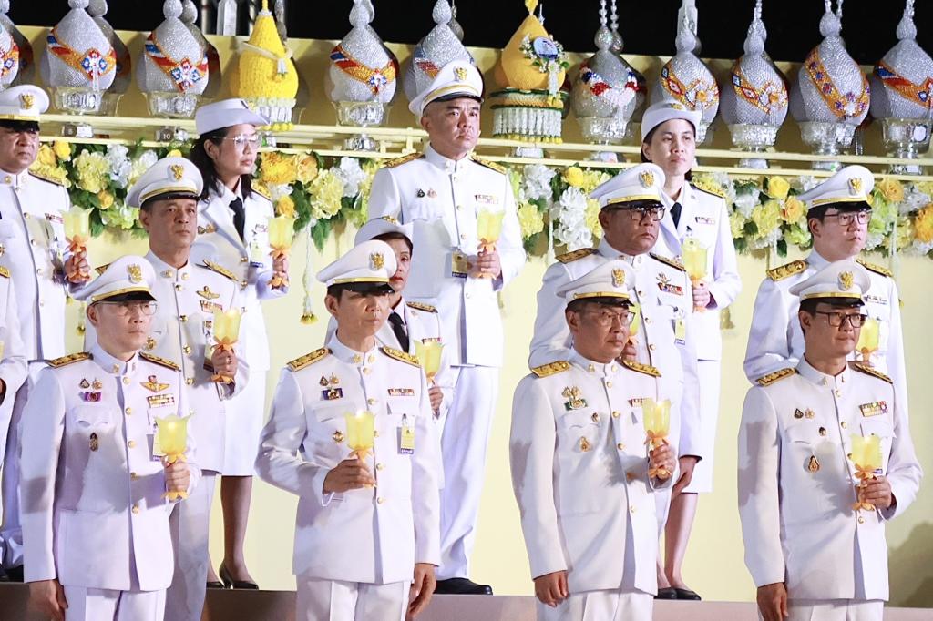 "รองอธิบดีดุสิต" เข้าร่วมพิธีจุดเทียนถวายพระพรชัยมงคล