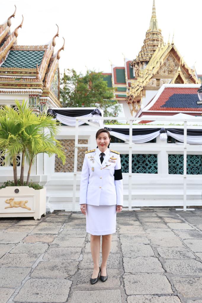 อธิบดีณัฏฐิญา เข้าร่วมพระราชพิธีทรงบำเพ็ญพระราชกุศลพระพิธีธรรมสวดพระอภิธรรมพระบรมศพ สมเด็จพระนางเจ้าสิริกิติ์ พระบรมราชินีนาถ พระบรมราชชนนีพันปีหลวง