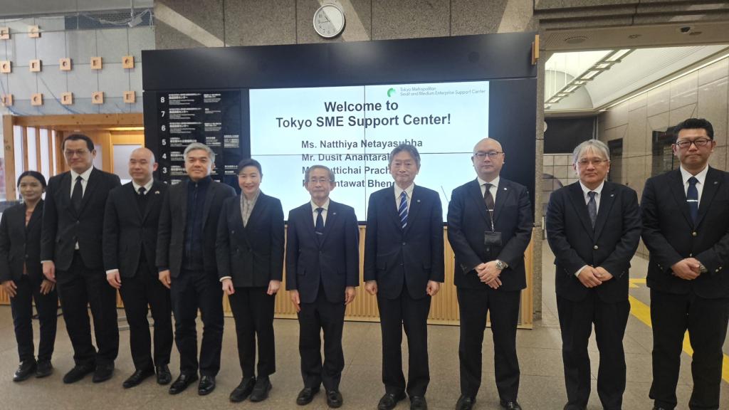 “อธิบดีณัฏฐิญา” รุกคืบหารือ Tokyo SME Support Center ผนึกกำลังยกระดับศักยภาพ SME ไทย-ญี่ปุ่น สู่ตลาดสากล