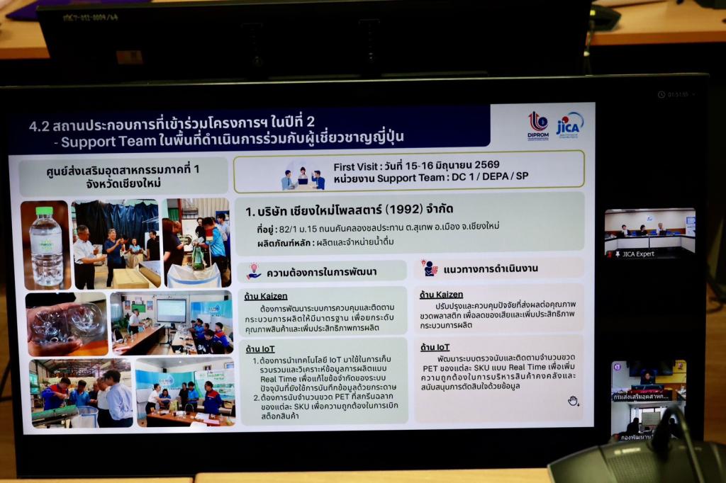 “รองอธิบดีพลาวุธ” แท็กทีม “ดีพร้อม” “JICA” กางแผนพัฒนา RISMEP ปี2 ดัน ผปก.ไทย ในพื้นที่ภูมิภาคสู่ Smart Factory พร้อมปรับ ยกระดับ รับอุตสาหกรรม 5.0