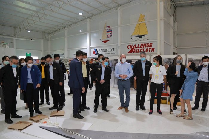 “อธิบดีณัฐพล” ร่วมคณะ “รมว.สุริยะ” เยี่ยมชมบริษัทผู้ผลิตชิ้นส่วนใบเรือชั้นนำของโลกในจ. ภูเก็ต