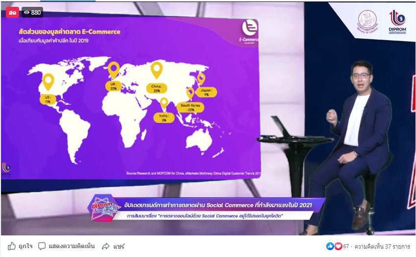 ดีพร้อม เดินหน้าเพิ่มศักยภาพ e-Commerce เร่งส่งเสริมผู้ประกอบการให้ รอด พร้อม โต! ด้วย Social Commerce
