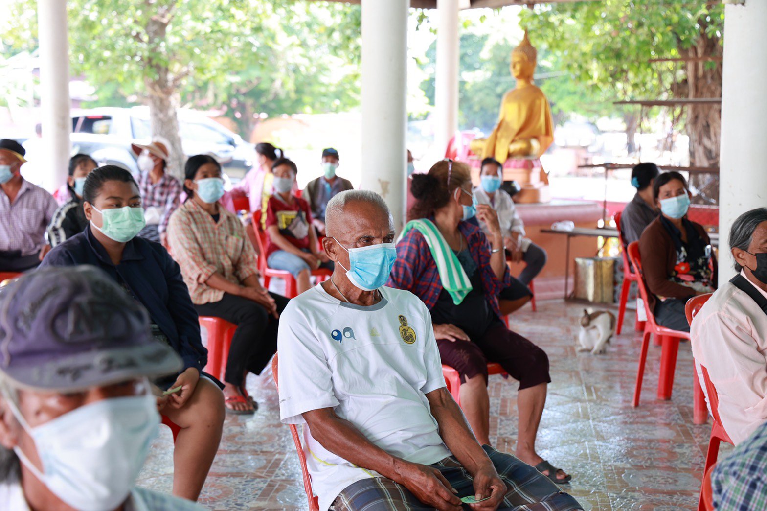  เที่ยงวันนี้ 6 พฤศจิกายน 2564 ณ วัดอินทาราม ต.ตลุก (จุดที่ 3 ) อ.สรรพยา จ.ชัยนาท 