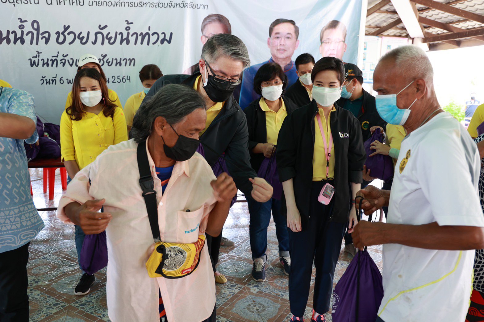  เที่ยงวันนี้ 6 พฤศจิกายน 2564 ณ วัดอินทาราม ต.ตลุก (จุดที่ 3 ) อ.สรรพยา จ.ชัยนาท 
