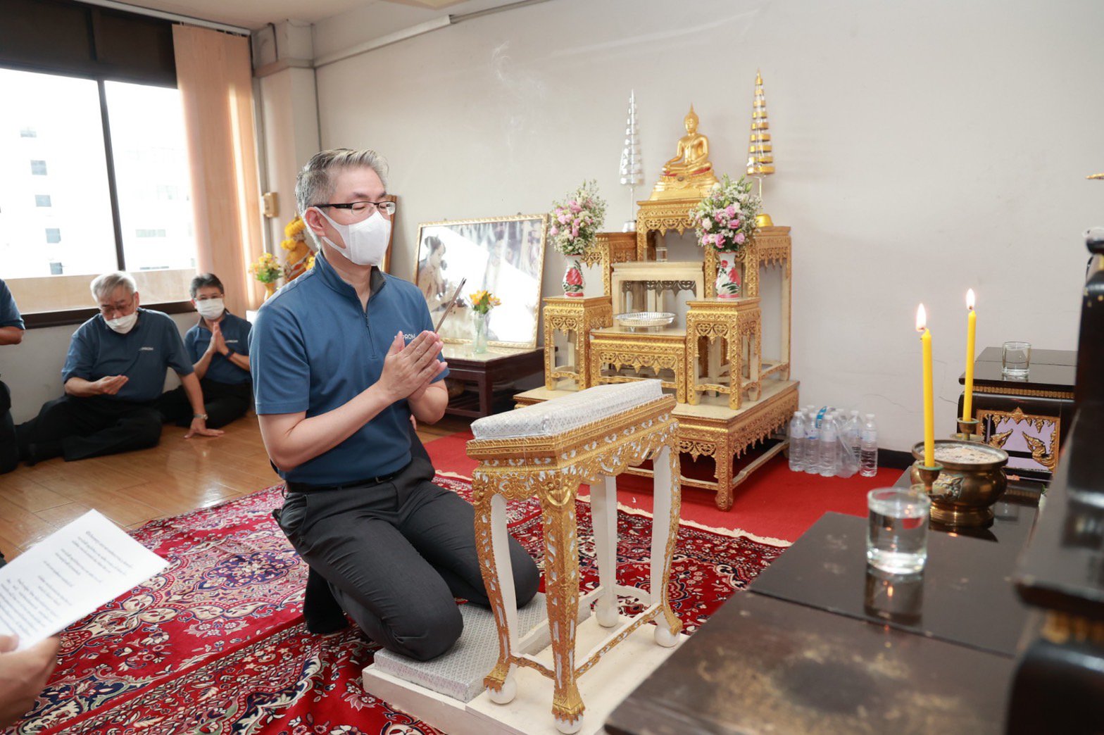 "อธิบดีณัฐพล" นำทีมชาวดีพร้อม ร่วมบวงสรวงสิ่งศักดิ์สิทธิ์ เตรียมสตาร์ท "โครงการพัฒนาอาชีพเสริม เพิ่มรายได้ให้ชุมชนดีพร้อม"