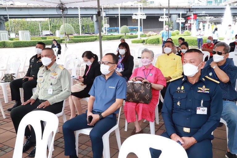 “อธิบดีใบน้อย” ร่วมพิธีบวงสรวงพระบรมราชานุสรณ์ รัชกาลที่ 6 เตรียมจัดงานกาชาดปี 2565