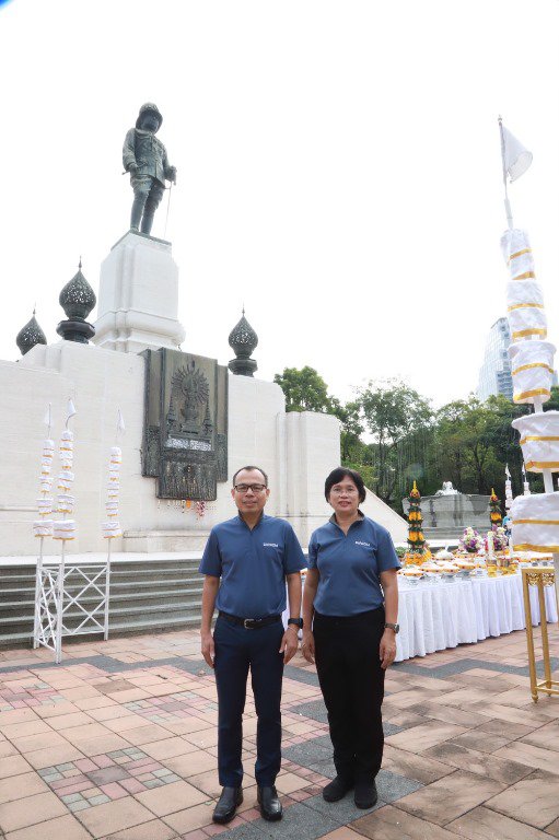 “อธิบดีใบน้อย” ร่วมพิธีบวงสรวงพระบรมราชานุสรณ์ รัชกาลที่ 6 เตรียมจัดงานกาชาดปี 2565