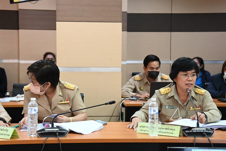 ปลัดฯ ณัฐพล เป็นประธานการประชุมสรุปผลการจัดงานร้านกระทรวงอุตสาหกรรมในงานกาชาดประจำปี 2565