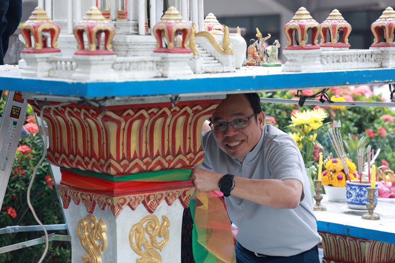 “อธิบดีใบน้อย” ร่วมบวรสรวงสิ่งศักดิ์สิทธิ์ ครบรอบ 81 ปี กช.กสอ.