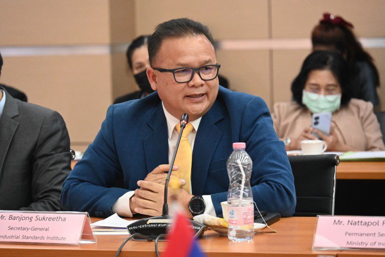 รัฐมนตรี ก.อุตสาหกรรมและการค้า สปป.ลาว เข้าร่วมหารือ ปลัดฯ ณัฐพล เพื่อสร้างความร่วมมือด้านการพัฒนาอุตสาหกรรมของทั้ง 2 ประเทศ 
