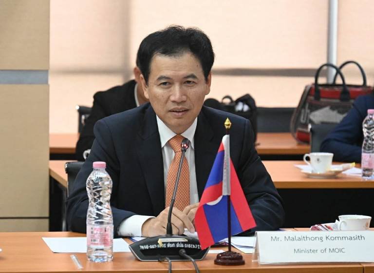 รัฐมนตรี ก.อุตสาหกรรมและการค้า สปป.ลาว เข้าร่วมหารือ ปลัดฯ ณัฐพล เพื่อสร้างความร่วมมือด้านการพัฒนาอุตสาหกรรมของทั้ง 2 ประเทศ 