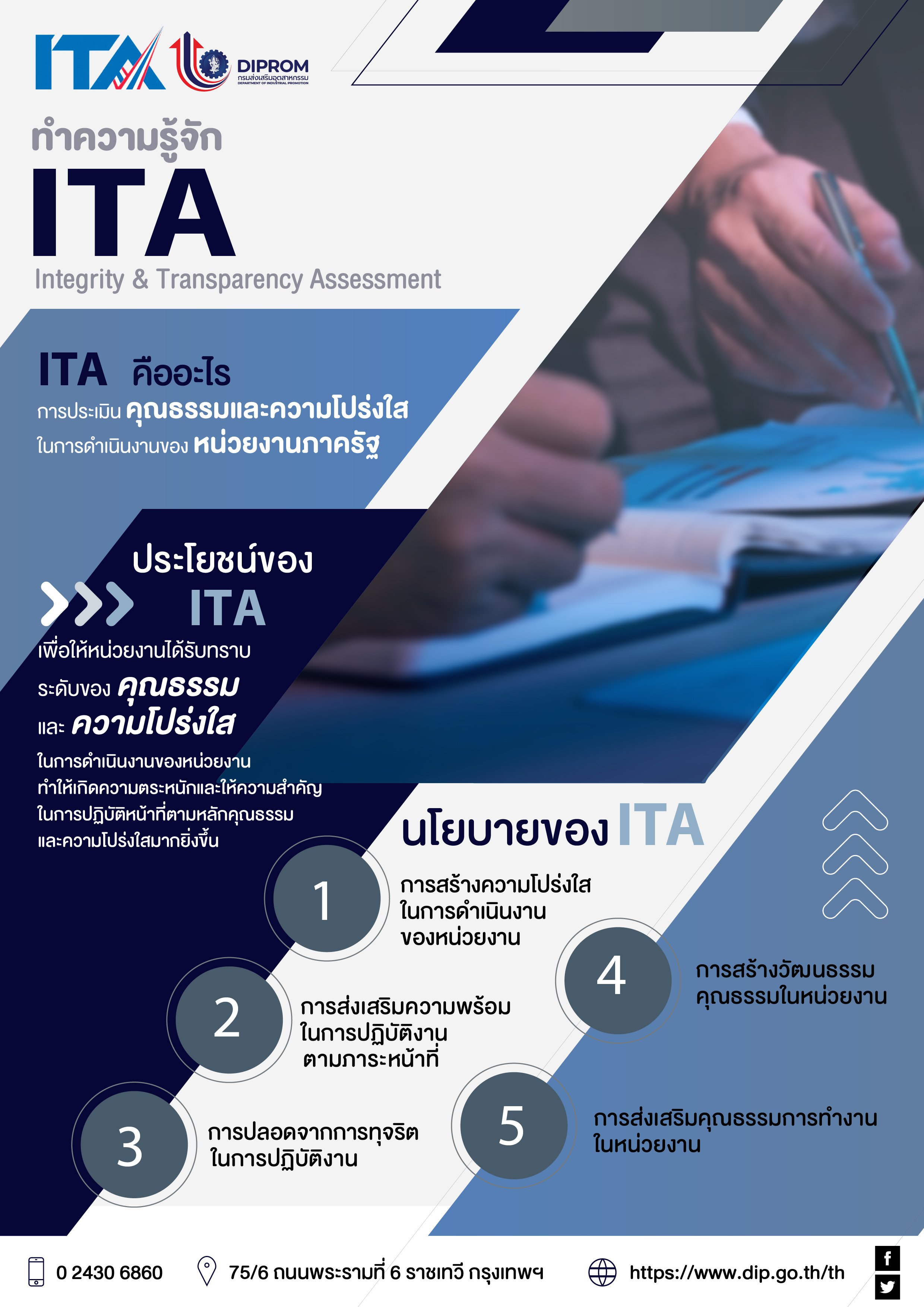 “รสอ.สุชาดา” นำทีมดีพร้อมเดินหน้า สร้างการรับรู้  ความสำคัญในการประเมิน ITA DIPROM