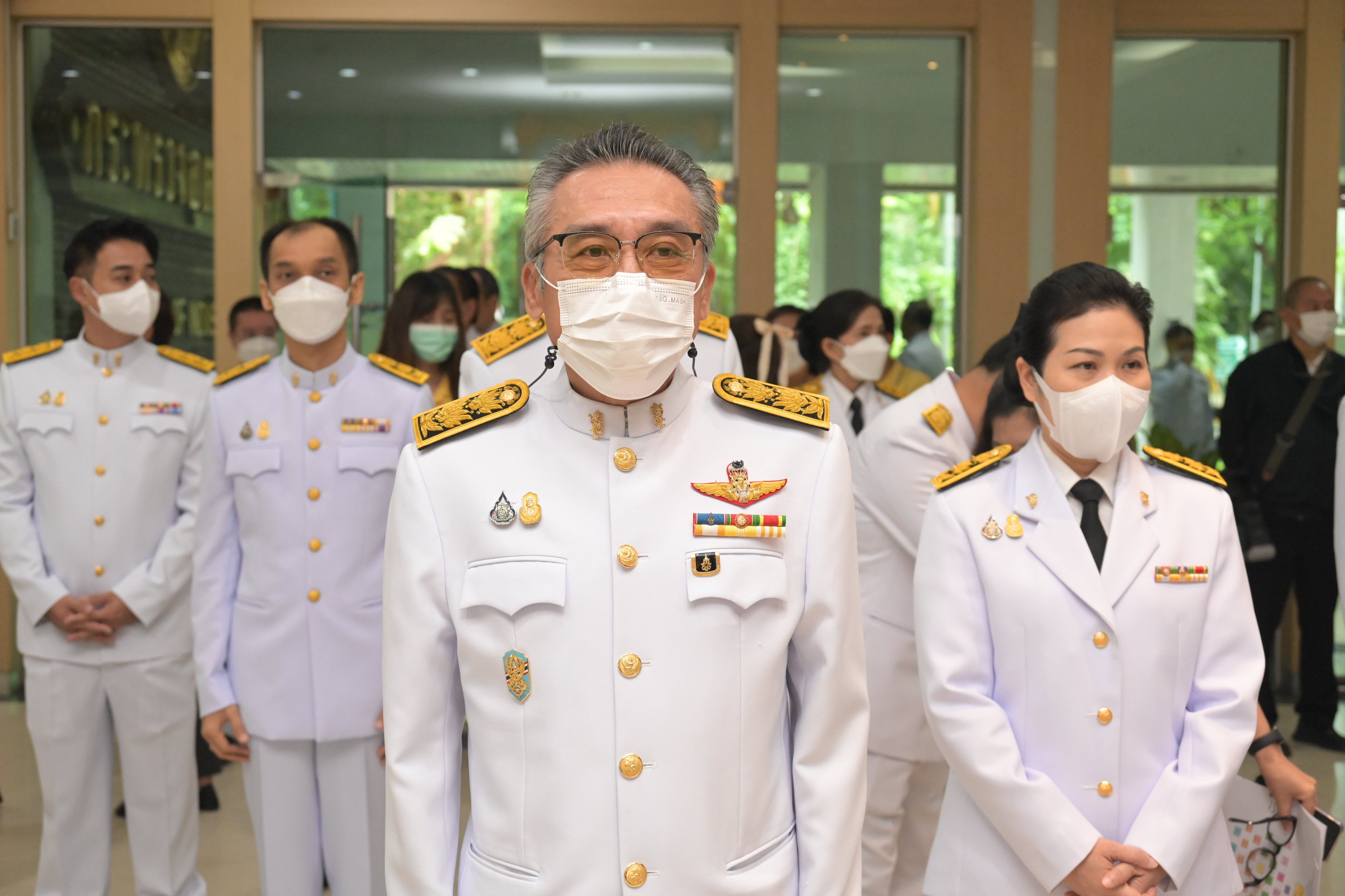 รัฐมนตรีฯ อนุชา นำคณะผู้บริหาร อก. ถวายพระพรเนื่องในโอกาสวันเฉลิมพระชนมพรรษา พระบาทสมเด็จพระเจ้าอยู่หัวฯ และพิธีถวายสัตย์ปฏิญาณเพื่อเป็นข้าราชการที่ดีและพลังของแผ่นดิน
