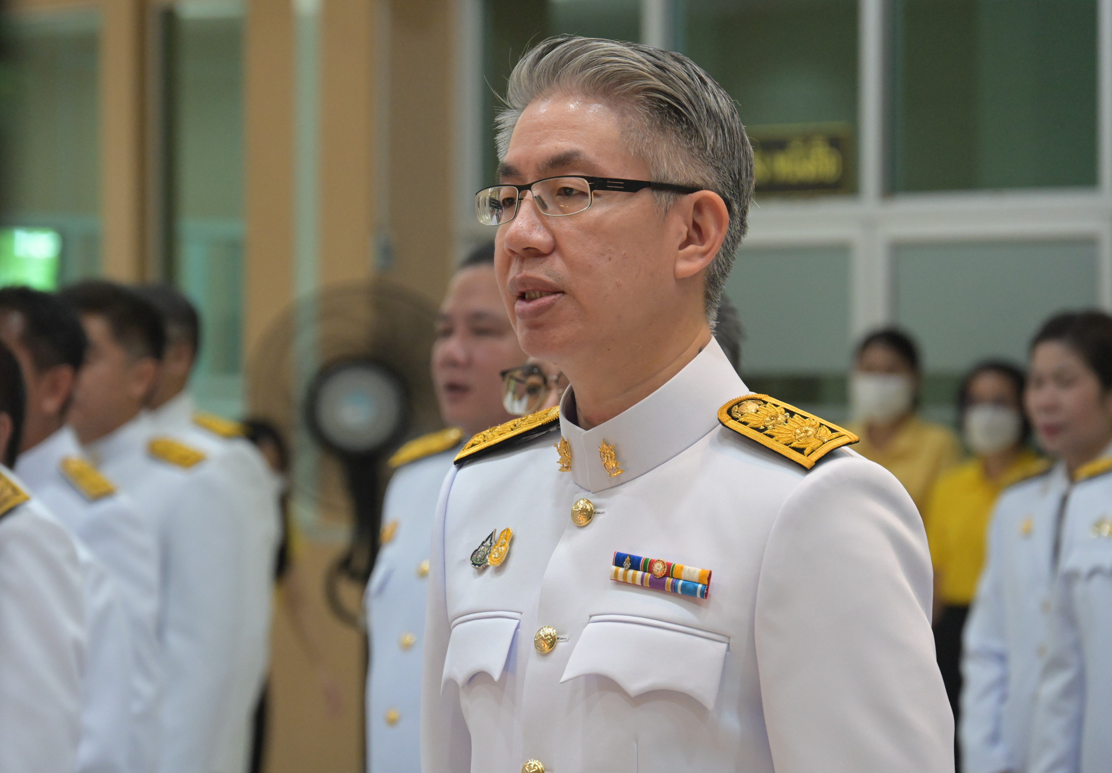 รัฐมนตรีฯ อนุชา นำคณะผู้บริหาร อก. ถวายพระพรเนื่องในโอกาสวันเฉลิมพระชนมพรรษา พระบาทสมเด็จพระเจ้าอยู่หัวฯ และพิธีถวายสัตย์ปฏิญาณเพื่อเป็นข้าราชการที่ดีและพลังของแผ่นดิน