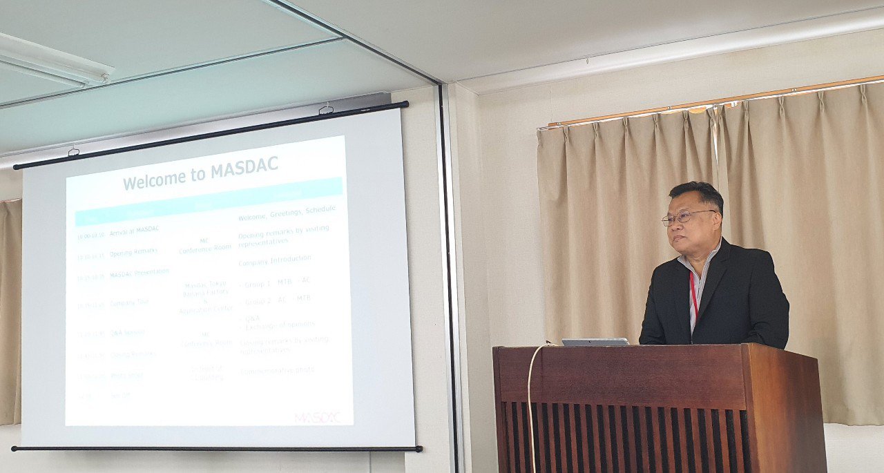 "รสอ.วาที" ร่วมคณะฯ เยี่ยมชม Masdac Machinery Co., Ltd. ต่อยอด Application Center