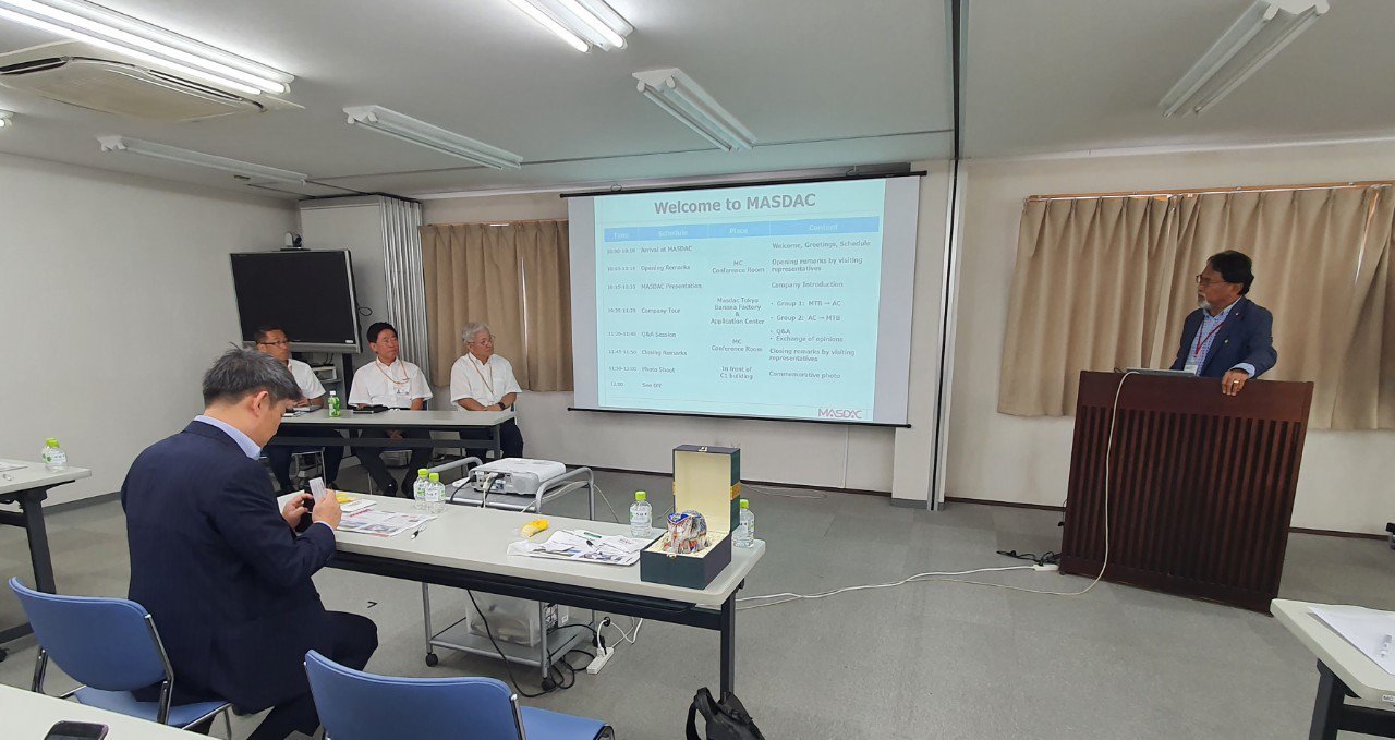 "รสอ.วาที" ร่วมคณะฯ เยี่ยมชม Masdac Machinery Co., Ltd. ต่อยอด Application Center