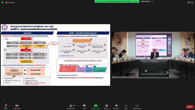 ปลัดฯ ณัฐพล ระดมหัวกะทิ MIND วางแนวทางบทบาทภารกิจ โครงสร้างการแบ่งส่วนราชการภายในของ อก. 