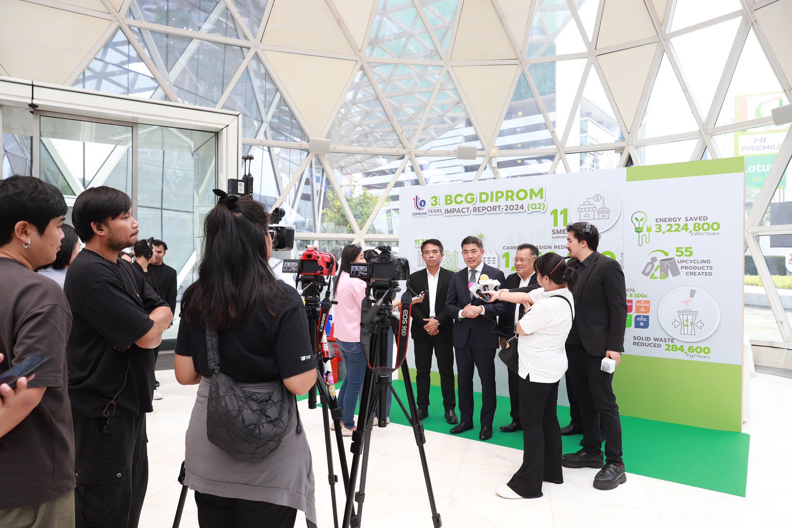 ดีพร้อม โชว์ผลสำเร็จ “BCG Model” นำร่อง 10 กิจการช่วยลดการปล่อยก๊าซเรือนกระจกกว่า 2,000 ตันต่อปี พร้อมขยายผลปี 67 เตรียมเปิดตัวเดือนมิถุนายนนี้