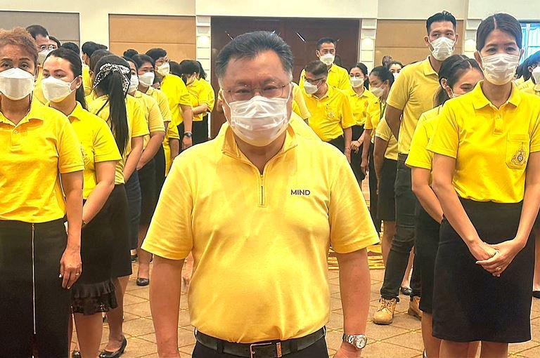 "ดีพร้อม" ร่วมพิธีรับมอบหมวก และผ้าพันคอจิตอาสาพระราชทานในโครงการจิตอาสา "เราทำดี ด้วยหัวใจ"