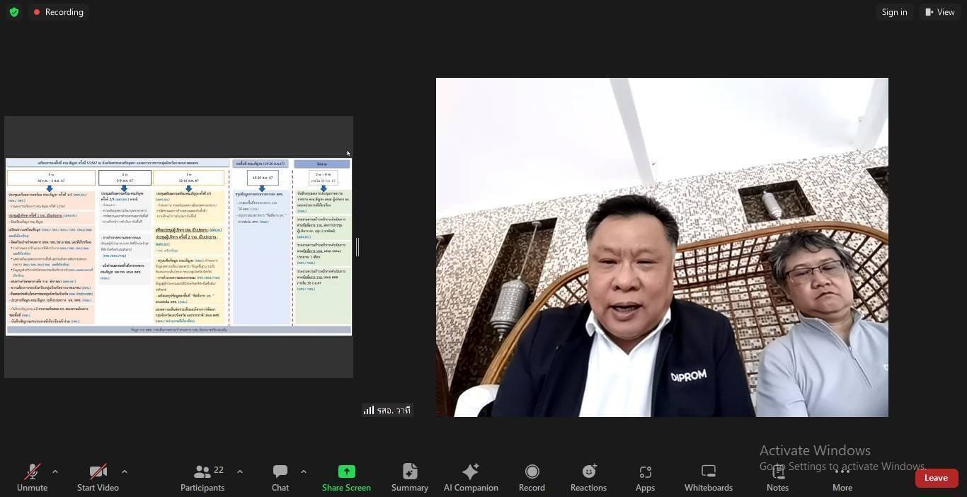 "รองอธิบดีวาที" ร่วมประชุมเตรียมความพร้อม ครม.สัญจร กลุ่มจังหวัดภาคกลางตอนบน