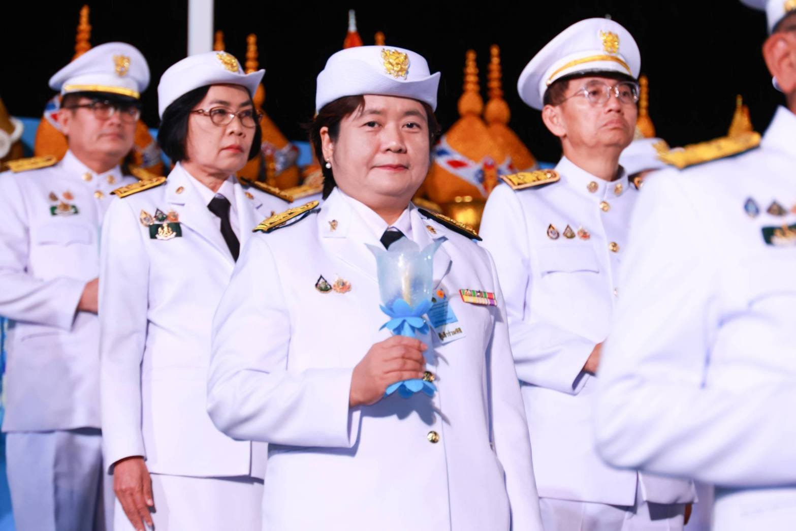 "รองอธิบดีดวงดาว" ร่วมพิธีจุดเทียนถวายพระพรชัยมงค