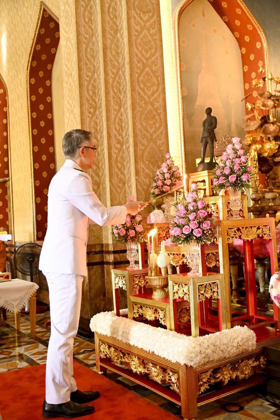 ปลัดฯ ณัฐพล เป็นประธานในพิธีบำเพ็ญกุศลถวายพระราชกุศล เนื่องในวันคล้ายวันสวรรคต ร.5 ณ วัดเบญจมบพิตร