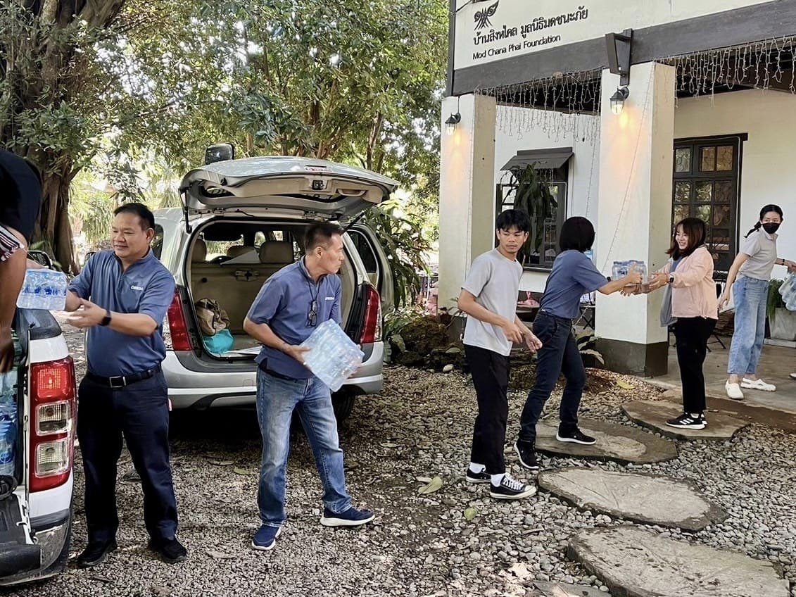 DIPROM  ปล่อยขบวนคาราวานธารน้ำใจช่วยเหลือผู้ประสบภัยน้ำท่วม จังหวัดเชียงราย