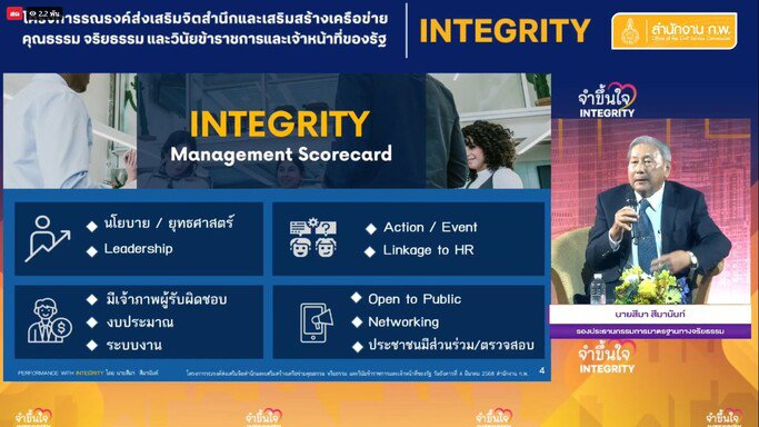 รสอ.ดวงดาว ร่วมงานสร้างเครือข่ายคุณธรรม และจริยธรรมองค์กรภาครัฐ ขานรับการทำงานด้วยความโปร่งใส ตามนโยบาย รมว.เอกนัฏ