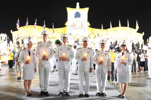 "รองอธิบดีดุสิต" เข้าร่วมพิธีจุดเทียนถวายพระพรชัยมงคล
